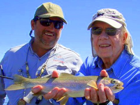 Former President Jimmy Carter with Fernando in Patagonia